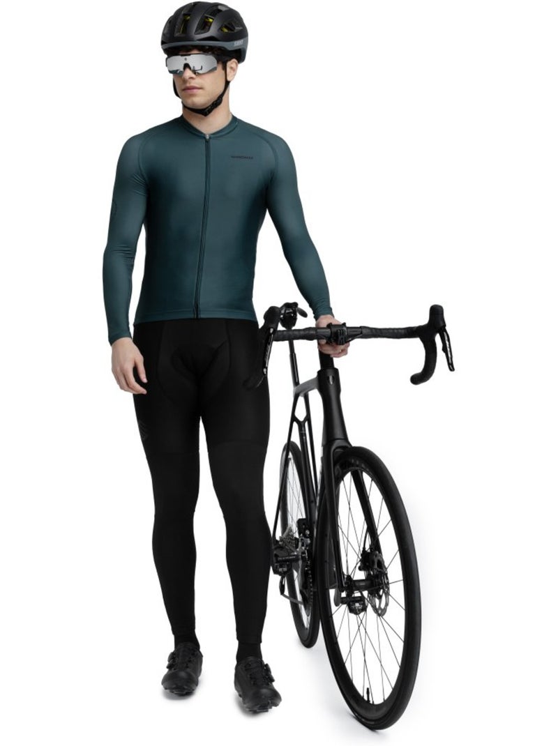 Maillot de manga larga hombre ciclismo hombre m2 gravel Verde oscuro - Kiabi