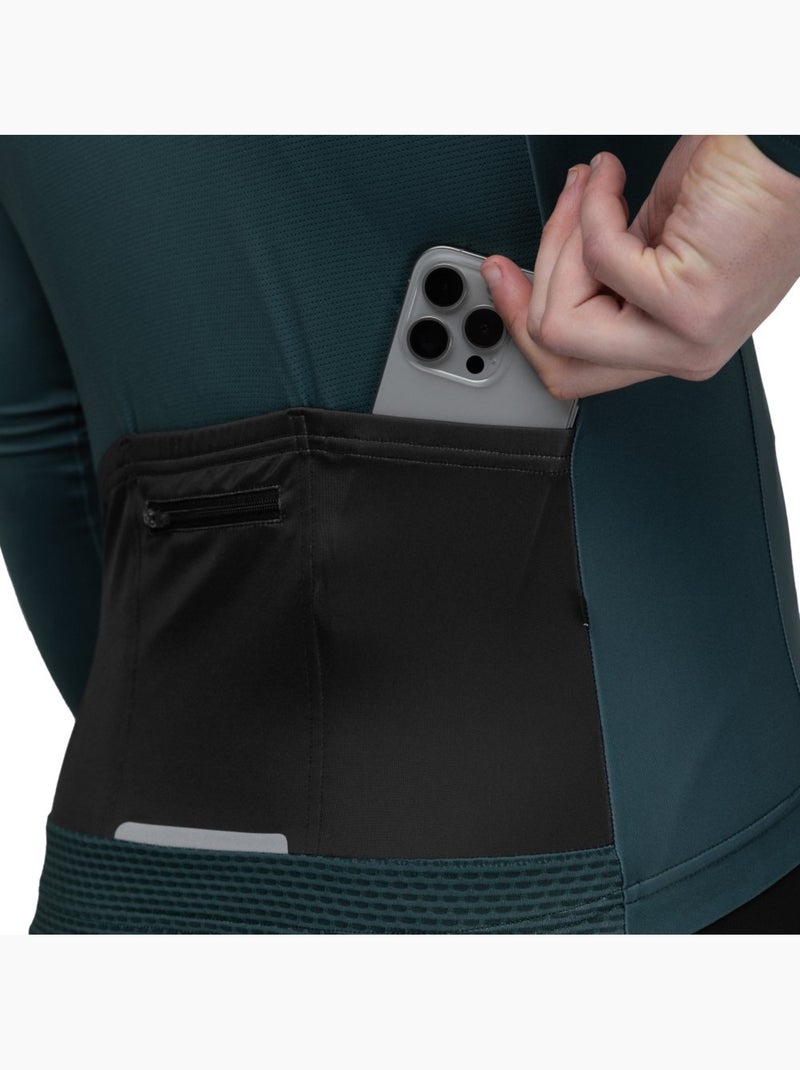 Maillot de manga larga hombre ciclismo hombre m2 gravel Verde oscuro - Kiabi