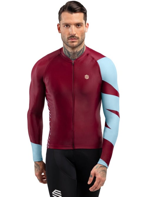 Maillot de manga larga hombre ciclismo hombre m2 road trip - Kiabi Maillot de manga larga hombre ciclismo hombre m2 road trip - Kiabi