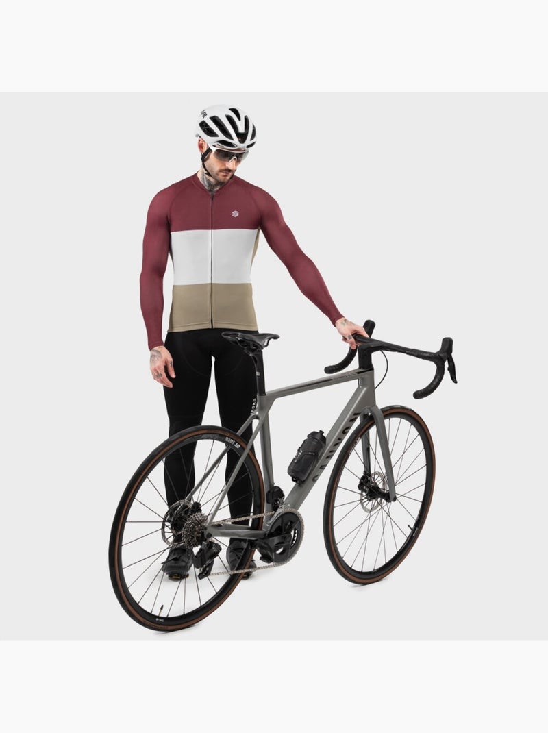 Maillot de manga larga hombre ciclismo hombre m2 triplet Rojo ladrillo - Kiabi