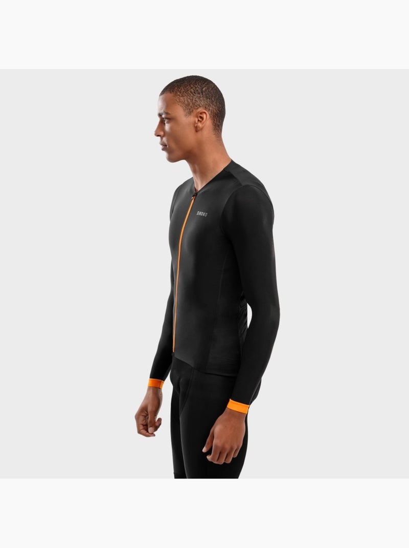 Maillot de manga larga hombre ultraligero ciclismo hombre srx roselend Negro - Kiabi
