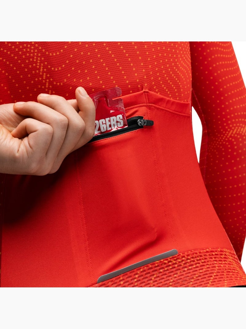 Maillot de manga larga mujer ciclismo mujer m2-w glandon Rojo - Kiabi