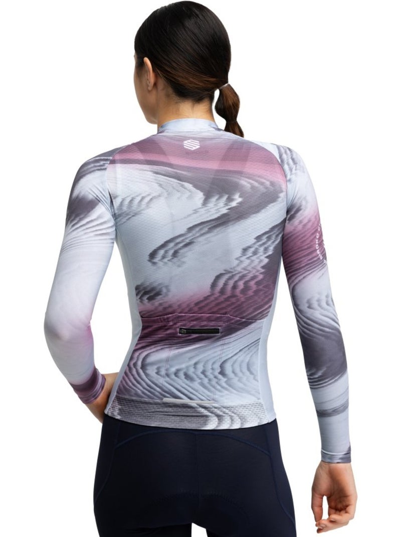 Maillot de manga larga mujer ciclismo mujer m2-w sancy Blanco Gris - Kiabi