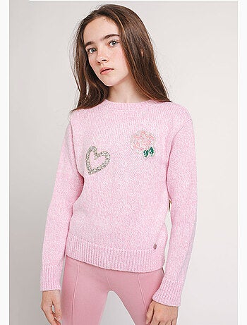 Maillot de niña pink flowers