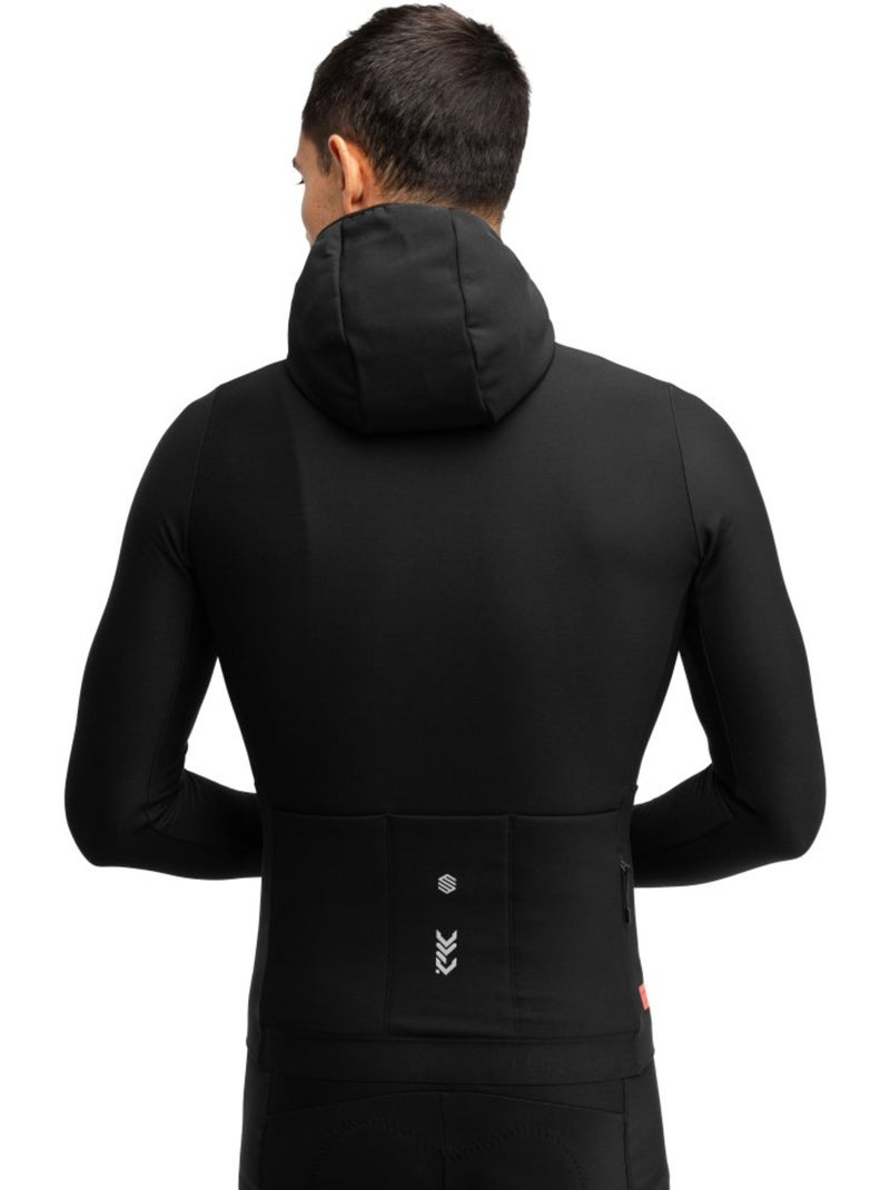 Maillot térmico capucha ciclismo invierno hombre hombre dw valdres Negro - Kiabi