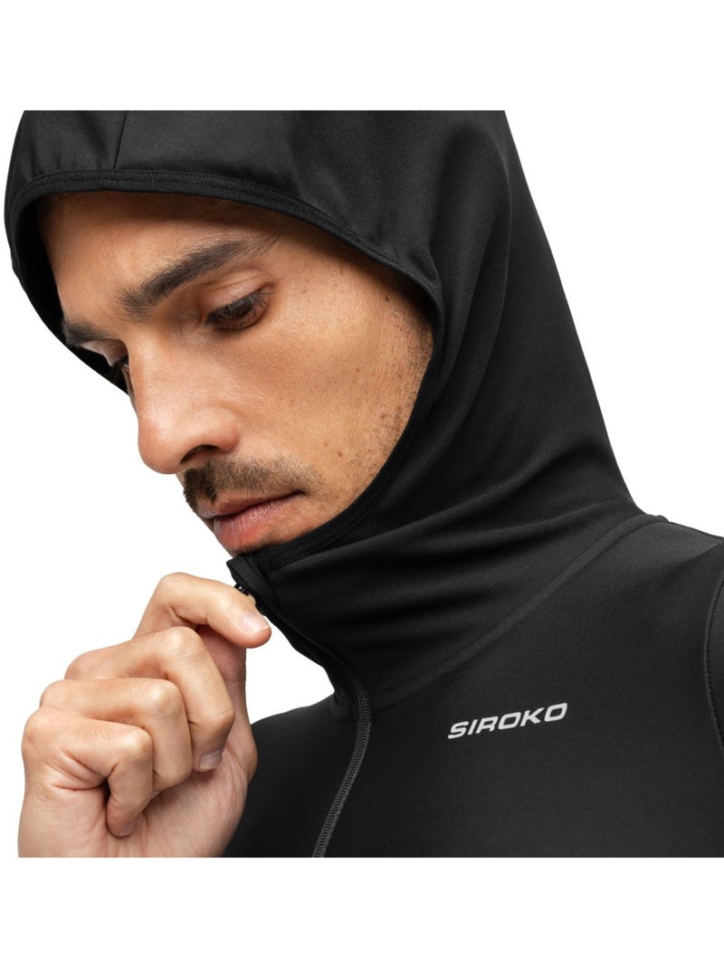 Maillot térmico capucha ciclismo invierno hombre hombre dw valdres Negro - Kiabi