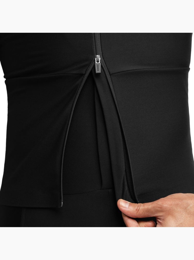 Maillot térmico capucha ciclismo invierno hombre hombre dw valdres Negro - Kiabi