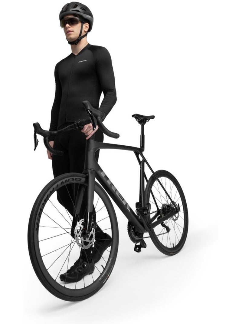 Maillot térmico ciclismo manga larga hombre ciclismo hombre core greylock Negro - Kiabi