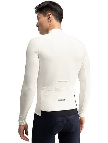 Maillot térmico ciclismo manga larga hombre ciclismo hombre m7 egret