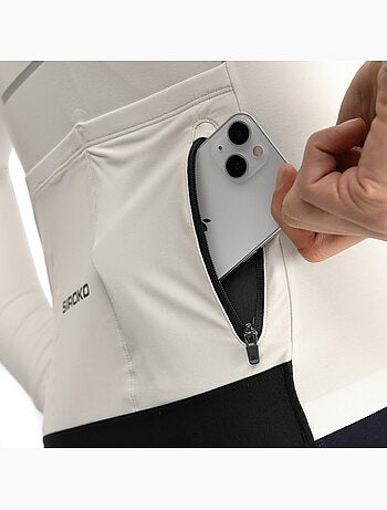 Maillot térmico ciclismo manga larga hombre ciclismo hombre m7 egret