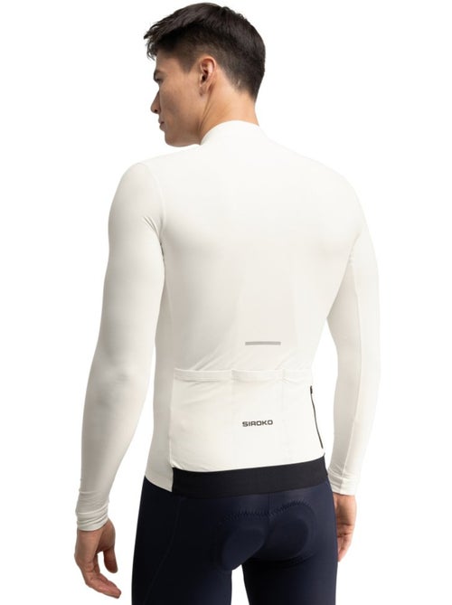 Maillot térmico ciclismo manga larga hombre ciclismo hombre m7 egret - Kiabi Maillot térmico ciclismo manga larga hombre ciclismo hombre m7 egret - Kiabi