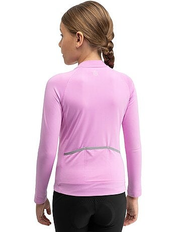 Maillot térmico ciclismo manga larga niña ciclismo niños y niñas k-core-g wh