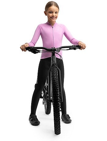 Maillot térmico ciclismo manga larga niña ciclismo niños y niñas k-core-g wh
