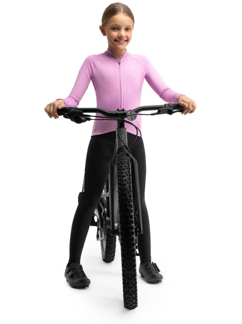 Maillot térmico ciclismo manga larga niña ciclismo niños y niñas k-core-g wh Rosa - Kiabi
