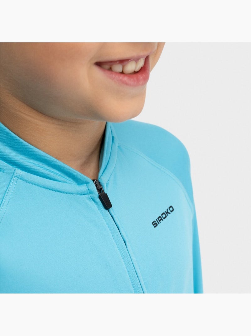 Maillot térmico ciclismo manga larga niño ciclismo niños y niñas k-core whip Azul - Kiabi