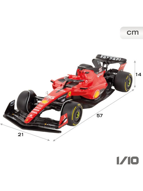 Maisto coche teledirigido f1 2023 ferrari sf-23 charles leclerc 1:10 - Kiabi