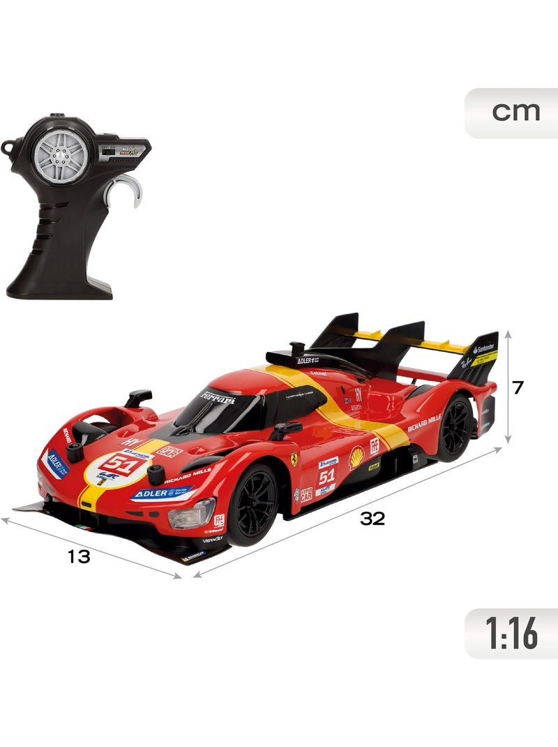Maisto coche teledirigido ferrari 499p lmh (2023 24h le mans champion) c/luz 1:16 N/D - Kiabi