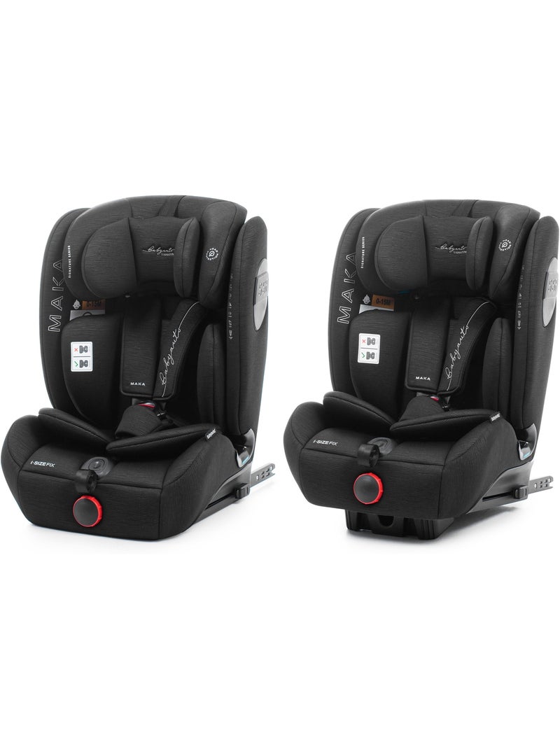 Maka Isize Reclinable 76 - 150  cm Babyauto - BLACK LINE EMBOSSED Negro - Kiabi