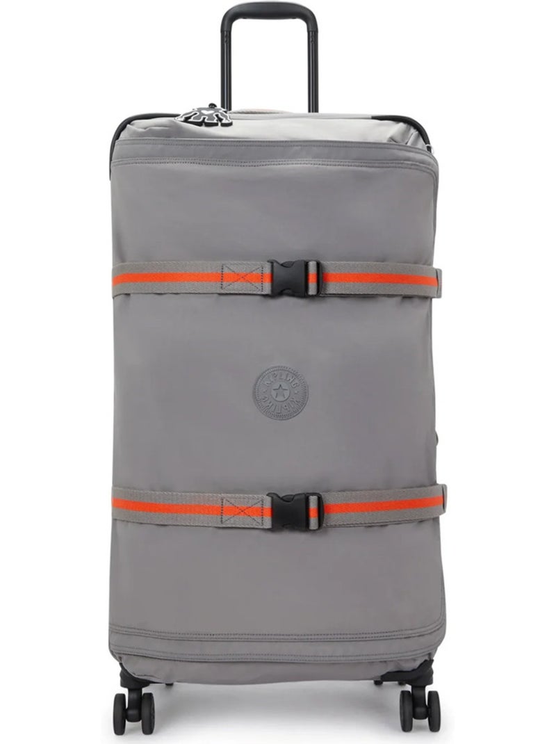 Maleta con ruedas kipling spontaneous l 78 cm textil impermeable 101 l Gris naranja gris - Kiabi