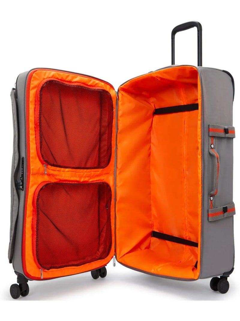 Maleta con ruedas kipling spontaneous l 78 cm textil impermeable 101 l Gris naranja gris - Kiabi