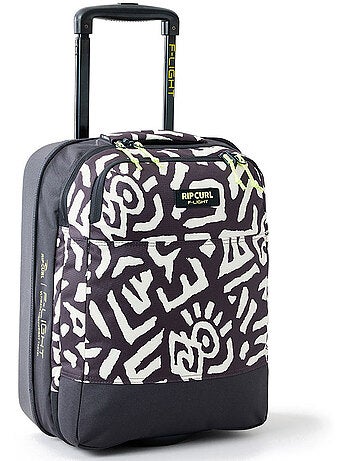 Maleta de cabina con ruedas 30 l rip curl f-light de tejido negro lavado