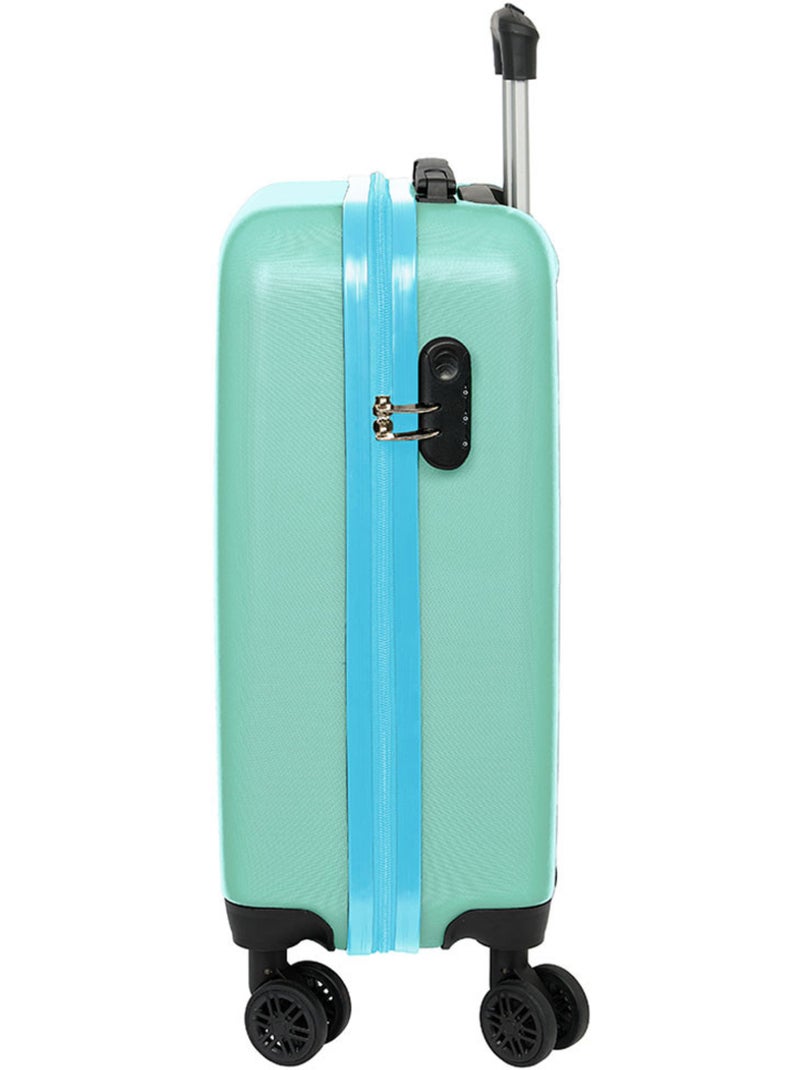 Maleta de cabina rígida abs+pc disney stitch aloha safta Azul verde claro Azul - Kiabi