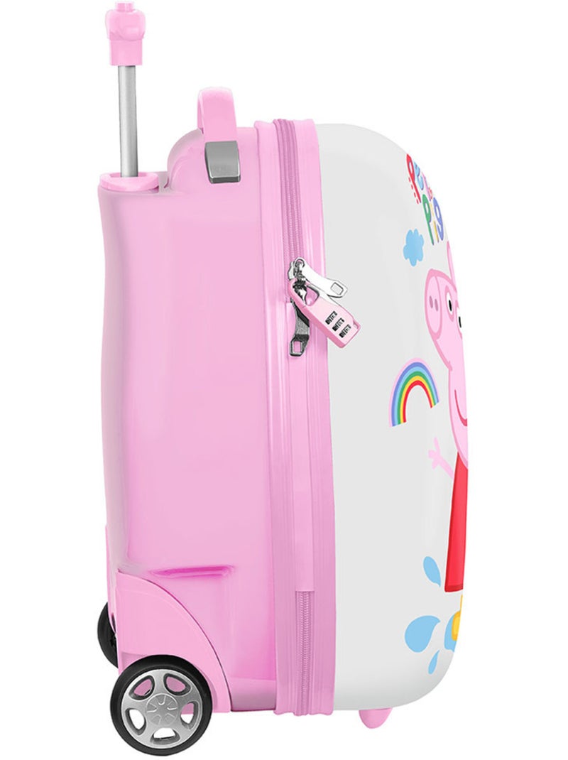 Maleta de cabina rígida peppa pig 43 cm Rosa Negro Blanco Gris - Kiabi