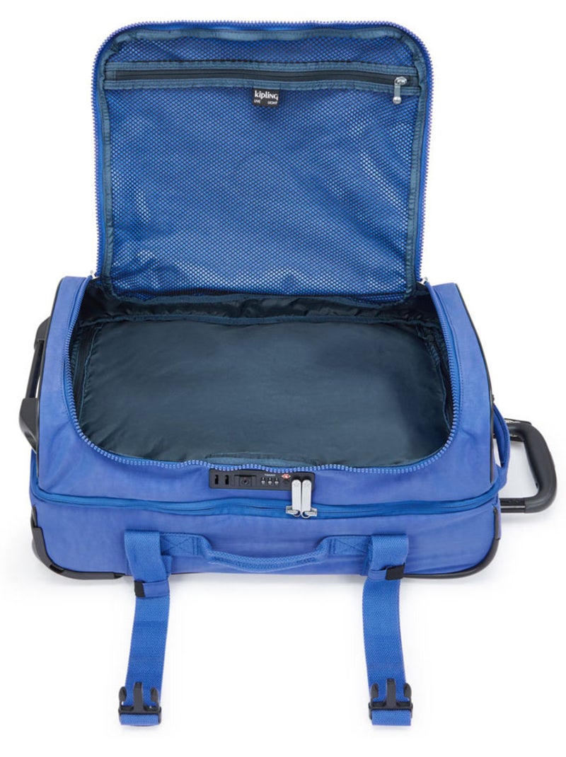 Maleta pequeña con ruedas de tejido kipling aviana s 39 l Azul Azul marino Gris - Kiabi