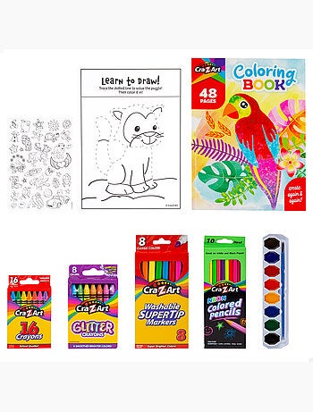 Maletín artístico c/colores y actividades cra-z-art