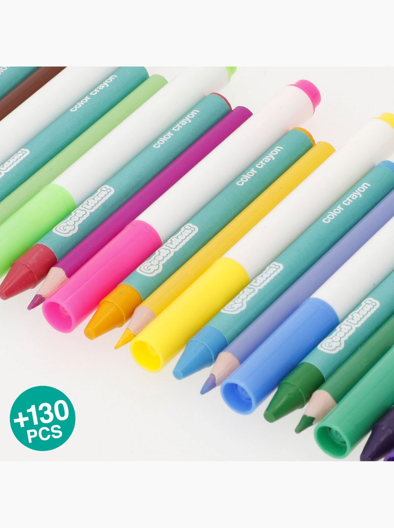 Maletín de dibujo infantil con 130 piezas de pintura y color colorbaby N/D - Kiabi