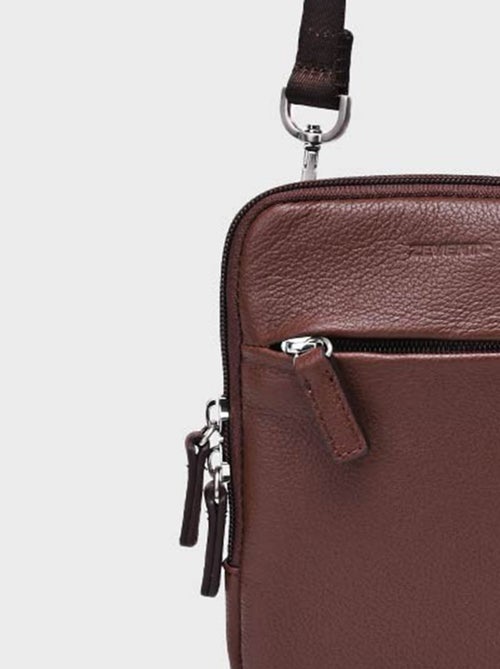 Maletín de piel con cremallera para hombre - AFIBEL - Kiabi