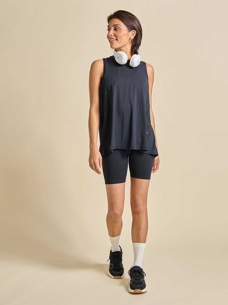 Malla ciclista deportiva - (ekstract) Negro - Kiabi