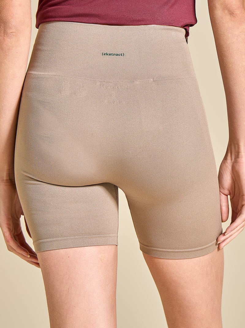 Malla ciclista deportiva de canalé - (ekstract) Beige - Kiabi