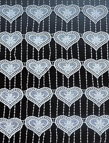 Malla modular de macramé corazón