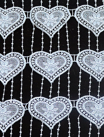 Malla modular de macramé corazón