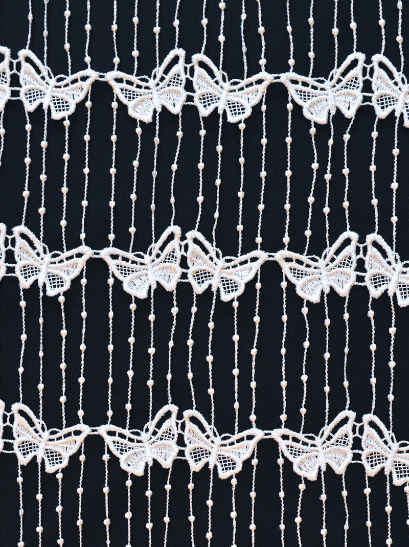 Malla modular de macramé mariposa Blanco - Kiabi