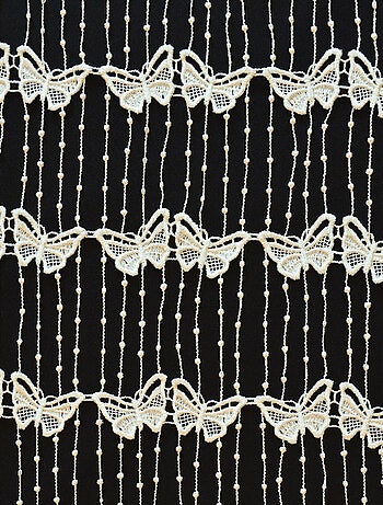 Malla modular de macramé mariposa