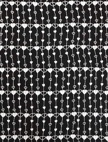 Malla modular de macramé pequeños corazones