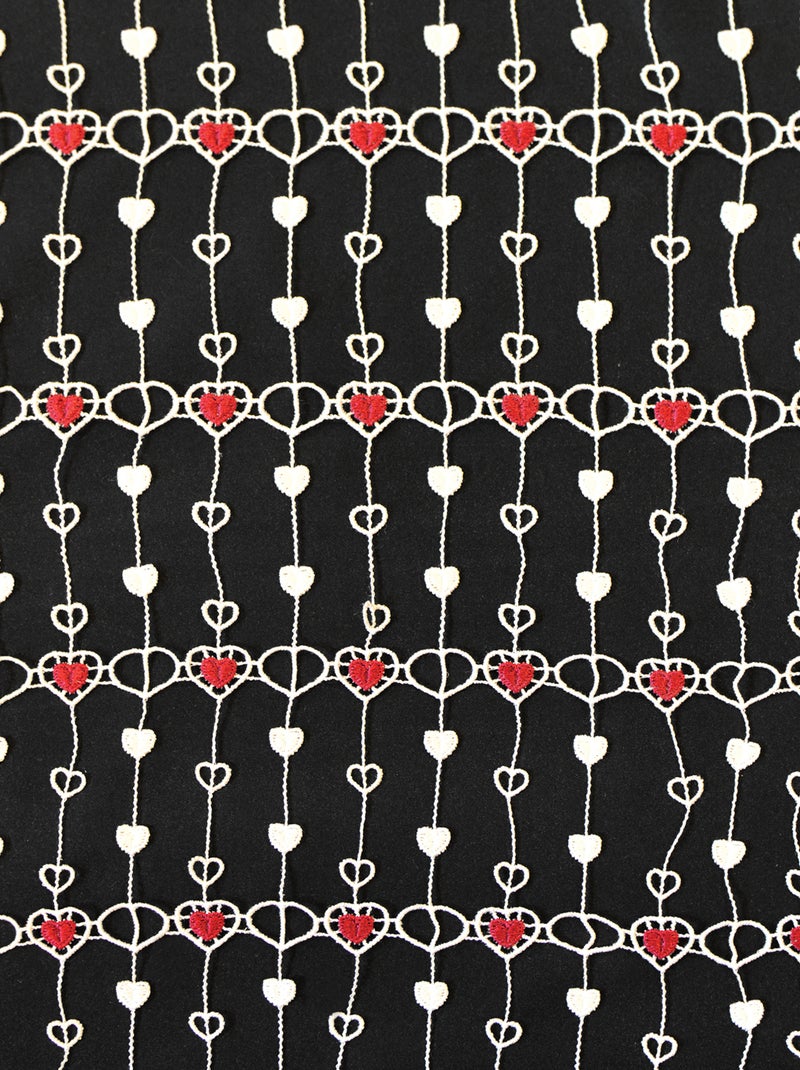 Malla modular de macramé pequeños corazones Burdeos - Kiabi