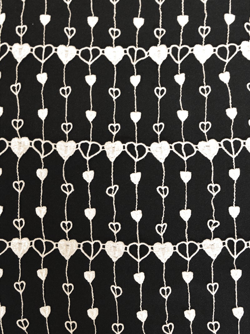 Malla modular de macramé pequeños corazones Crudo - Kiabi