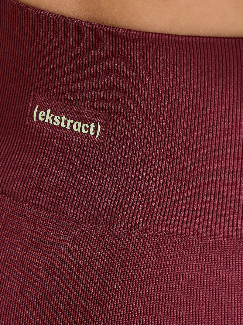 Mallas ciclistas deportivas sin costuras - (ekstract) Rojo - Kiabi