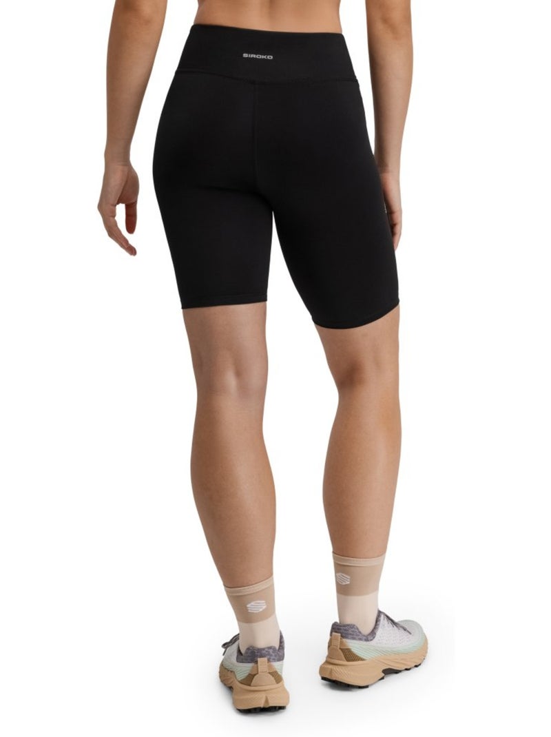 Mallas cortas trail running mujer senderismo mujer west Negro - Kiabi