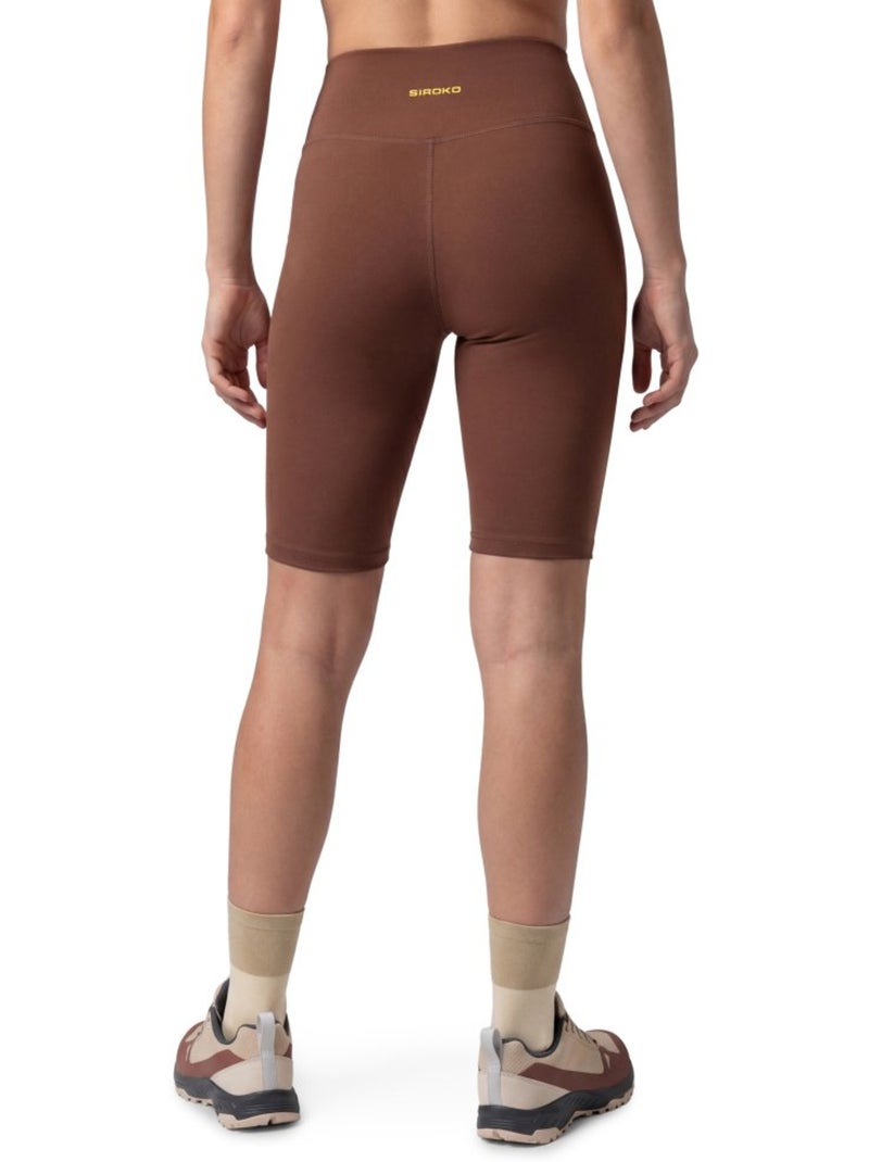 Mallas cortas trail running mujer senderismo mujer west-w Marrón - Kiabi