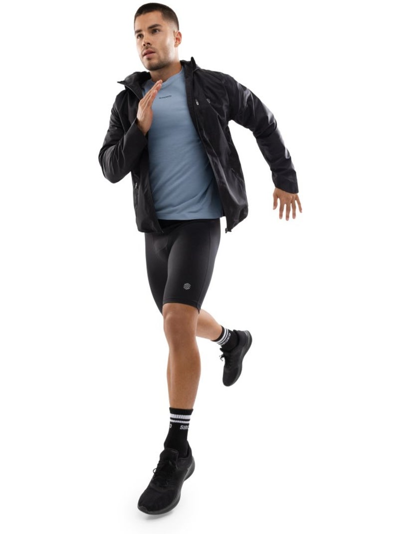 Mallas deportivas cortas hombre fitness hombre press Negro - Kiabi