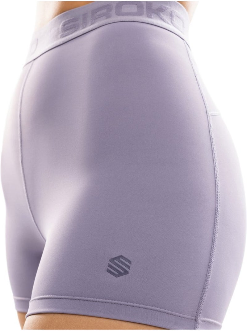 Mallas deportivas cortas mujer fitness mujer eyre Violeta - Kiabi