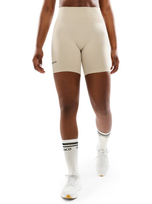 Mallas deportivas cortas sin costuras mujer fitness mujer dynamic - Kiabi