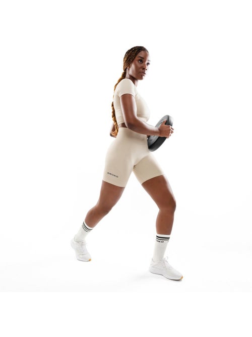 Mallas deportivas cortas sin costuras mujer fitness mujer dynamic - Kiabi