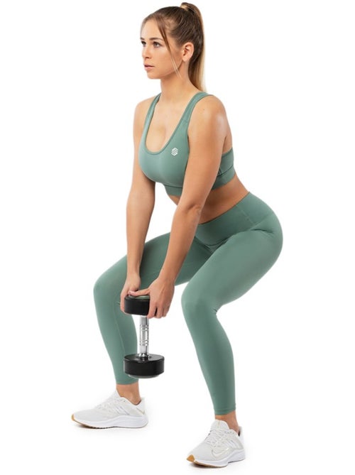 Mallas deportivas de talle medio fitness mujer complex - Kiabi Mallas deportivas de talle medio fitness mujer complex - Kiabi