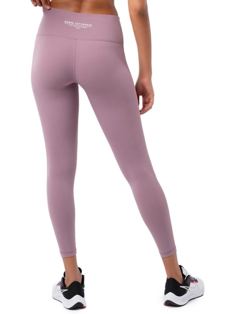 Mallas deportivas de talle medio fitness mujer luxe Malva - Kiabi