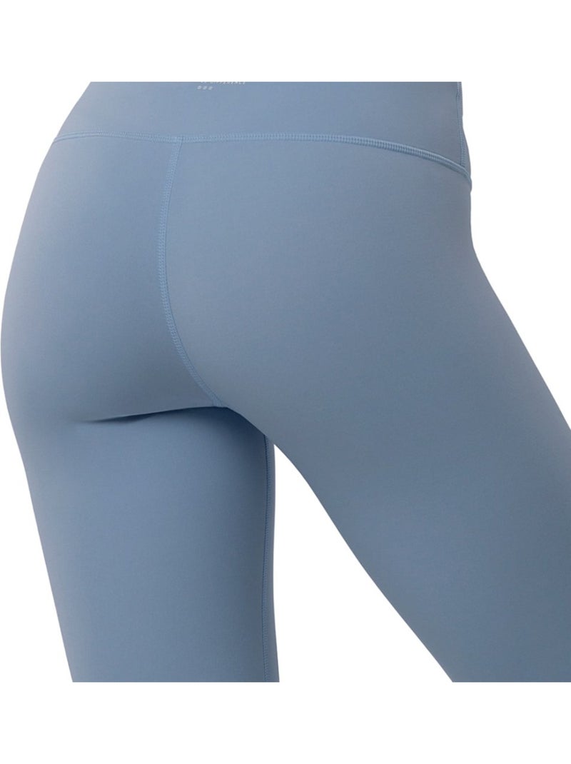 Mallas deportivas de talle medio fitness mujer shine Azul grisáceo - Kiabi